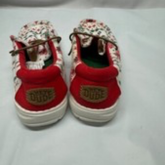 Hey Dude Wendy Youth 10 Ugly Sweater Christmas Slip On Loafer *Pre Owned - Picture 4 of 8